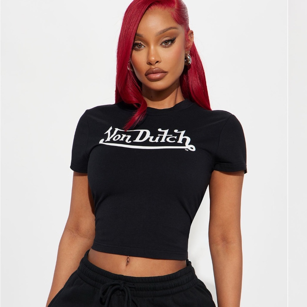 Von Dutch Black Women's Crop Top
